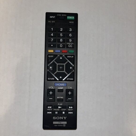 Genuine  SONY RM-YD092 TV Remote Control - Picture 1 of 3